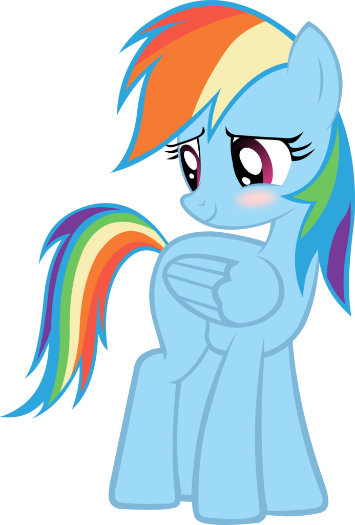 Klaifferon, Blushing, Rainbow Dash, Safe, Simple Background, - Rainbow Dash Flying (693x1024), Png Download