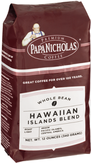 Papa Nicholas Ground French Roast Coffee - 11 Oz Bag (600x600), Png Download