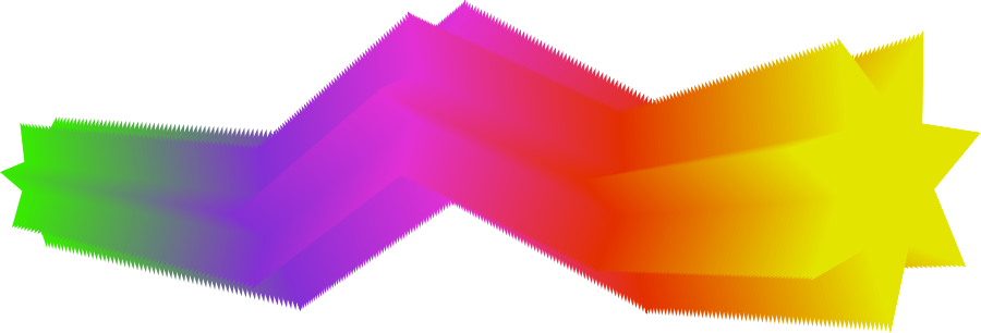 How To Set Use Rainbow Stars Svg Vector (900x306), Png Download