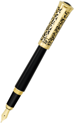 Cartier Art Deco Panth - Fountain Pen (297x450), Png Download