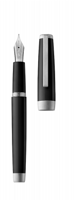 Fountain Pen Sloop Black/palladium Fountain Pen Sloop - Fountain Pen (300x400), Png Download