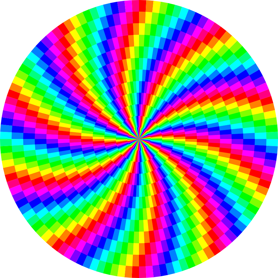 Spiral Clipart Rainbow Swirl - Agar Io Skin Gif (800x800), Png Download
