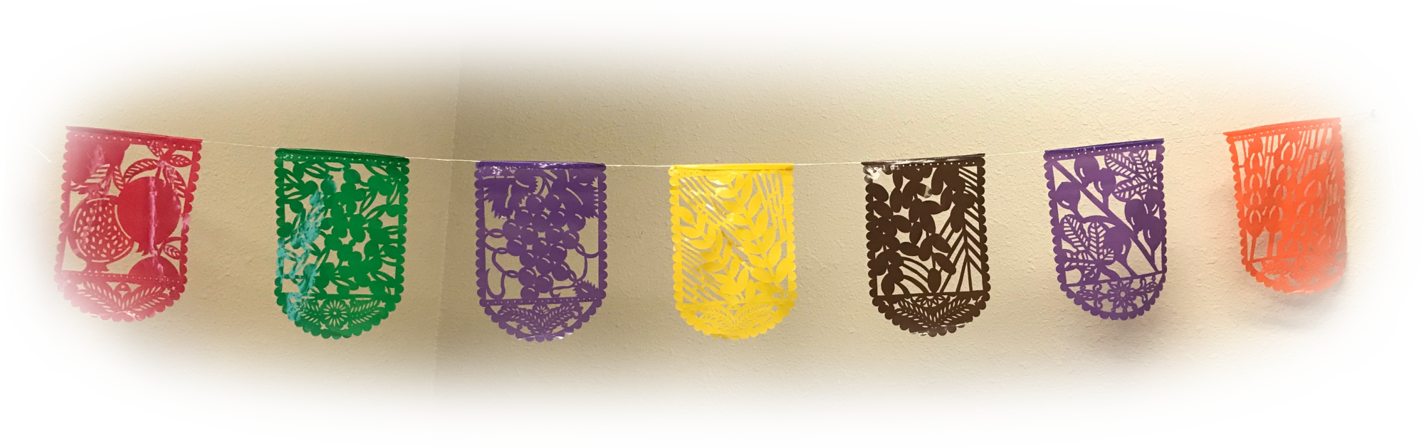 Papel Picado Sukkot Harvest Flags Sukkah Decoration - Sukkah (2000x630), Png Download