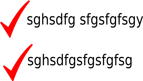 Red Check Mark With Text Clip Art - Ted (600x342), Png Download