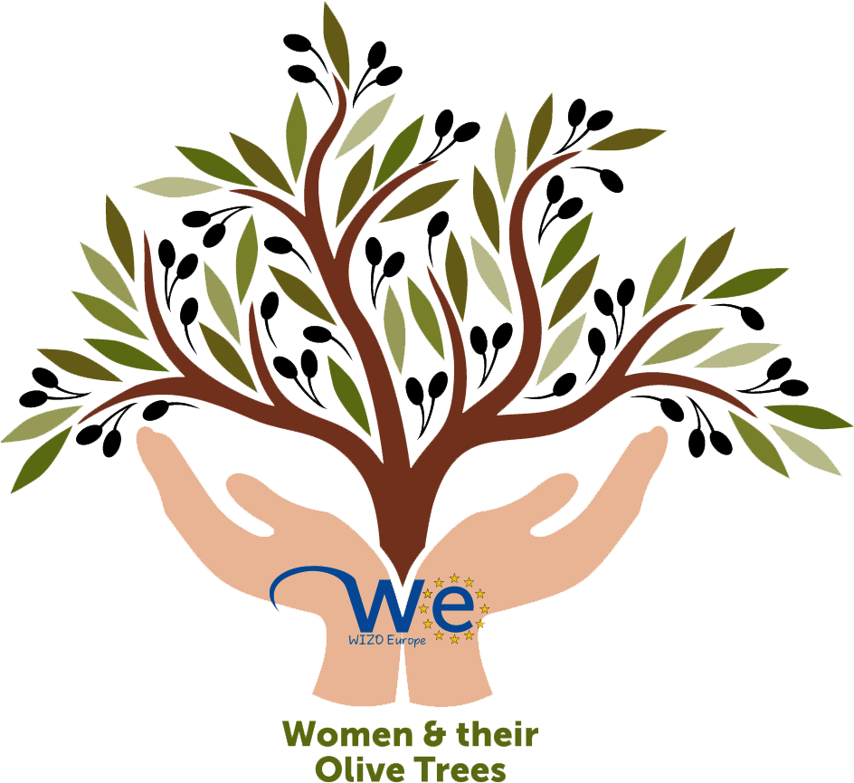 Women And Their Olive Trees - Women And Tree (946x874), Png Download