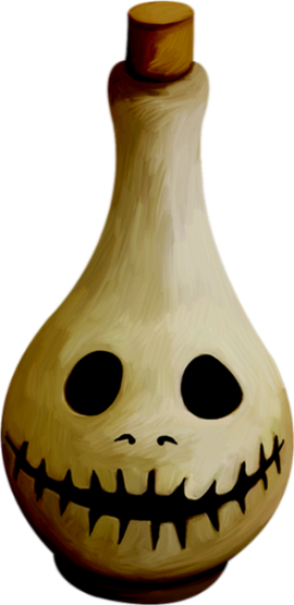 Tube Halloween - Vase (270x555), Png Download