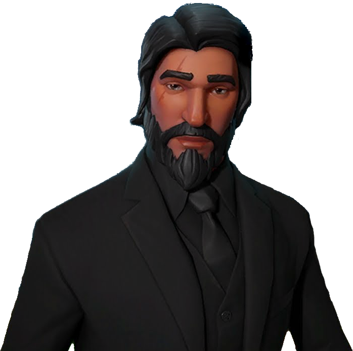 Literally Just A Picture Of John Wick On A Transparent - Fortnite The Reaper Png (698x695), Png Download