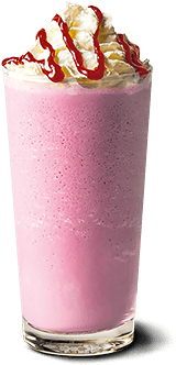 Strawberries & Cream Frappe - Strawberry Frappe Maccas (380x380), Png Download