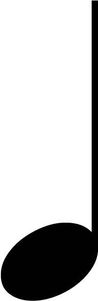 La Nota Musical ''negra'' Vale 1 Tiempo - Quarter Note (662x740), Png Download