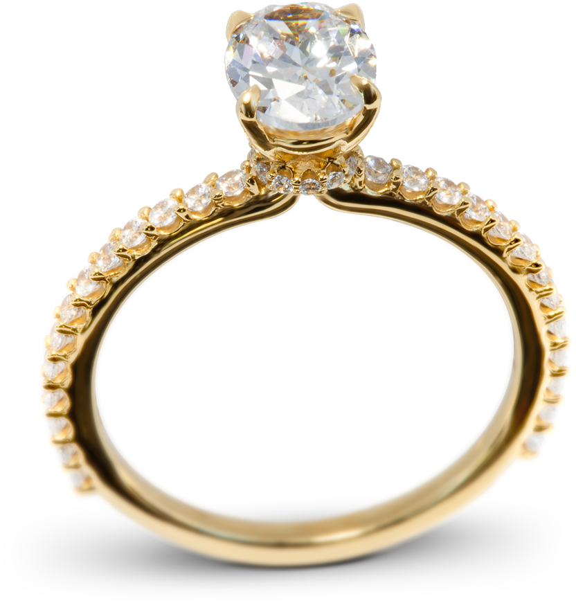 Paloma Gold Princess Engagement Ring - Magic Ring (1280x1182), Png Download