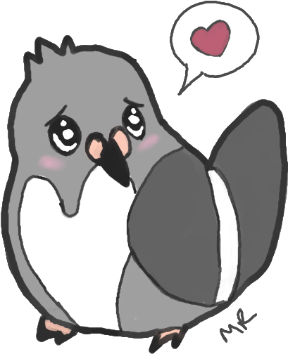 Pigeon Drawing Cute - Cute Pigeon Drawing (478x554), Png Download