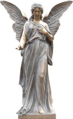 Angel Monument - Angel Statue Png (400x400), Png Download