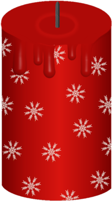 Christmas Candle * Fireplace Lighting, Candle In The - Candle (444x500), Png Download