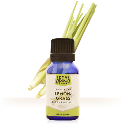 Image Freeuse Download Essential Oil Aroma Foundry - Lemongrass Essential Oil Mix (447x480), Png Download