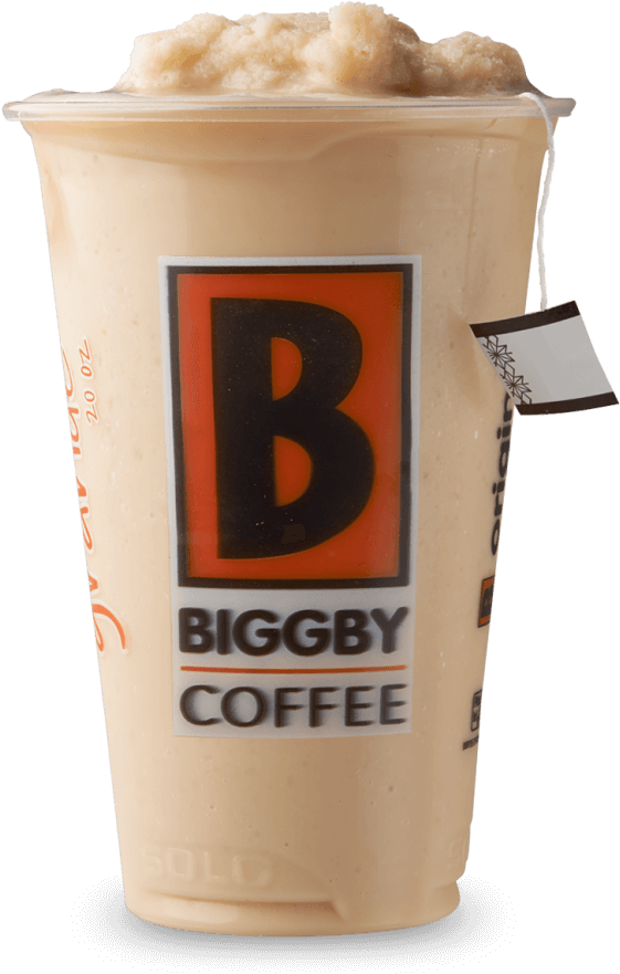 Tea Lattes - Biggby Frozen Chai Latte (617x1080), Png Download
