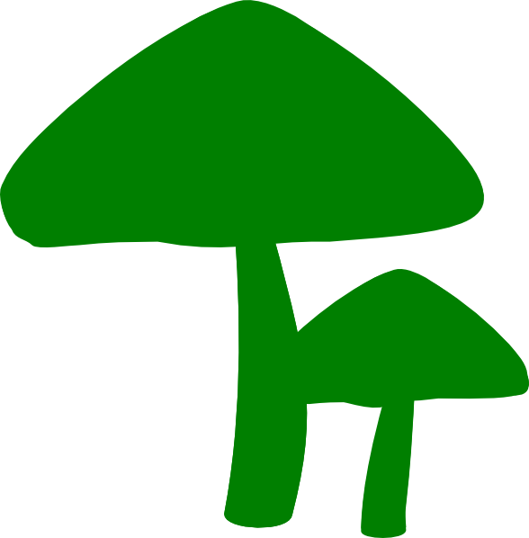 How To Set Use Green Mushrooms Clipart (588x598), Png Download