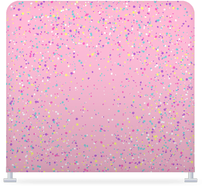 Pink-confetti - Doughnut (400x400), Png Download