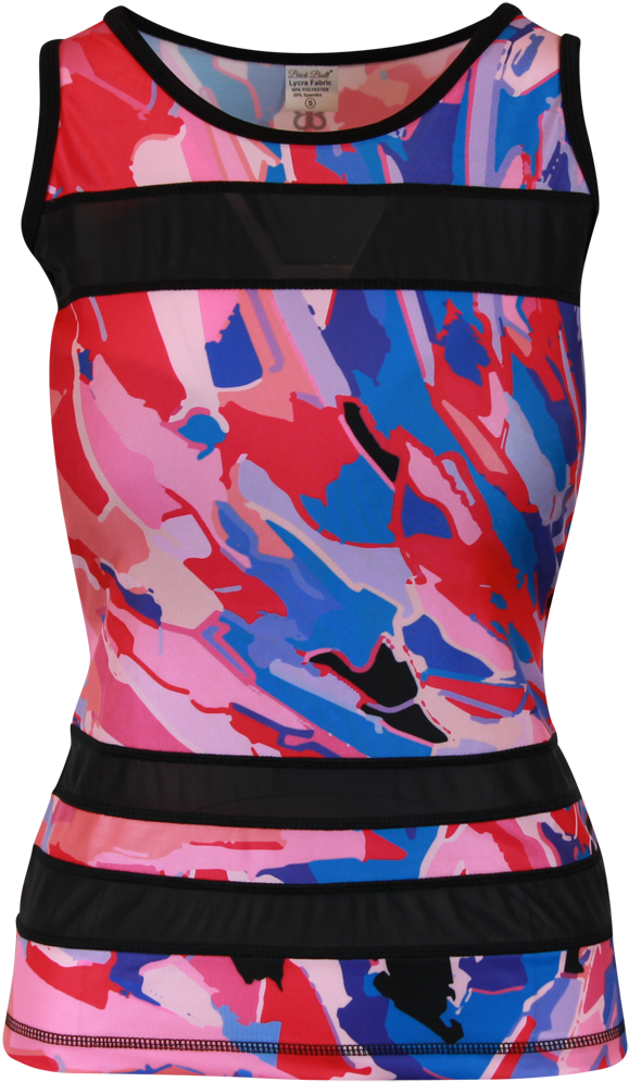 Pink Confetti Mesh Tank Pink Confetti Mesh Tank - Pattern (819x1024), Png Download