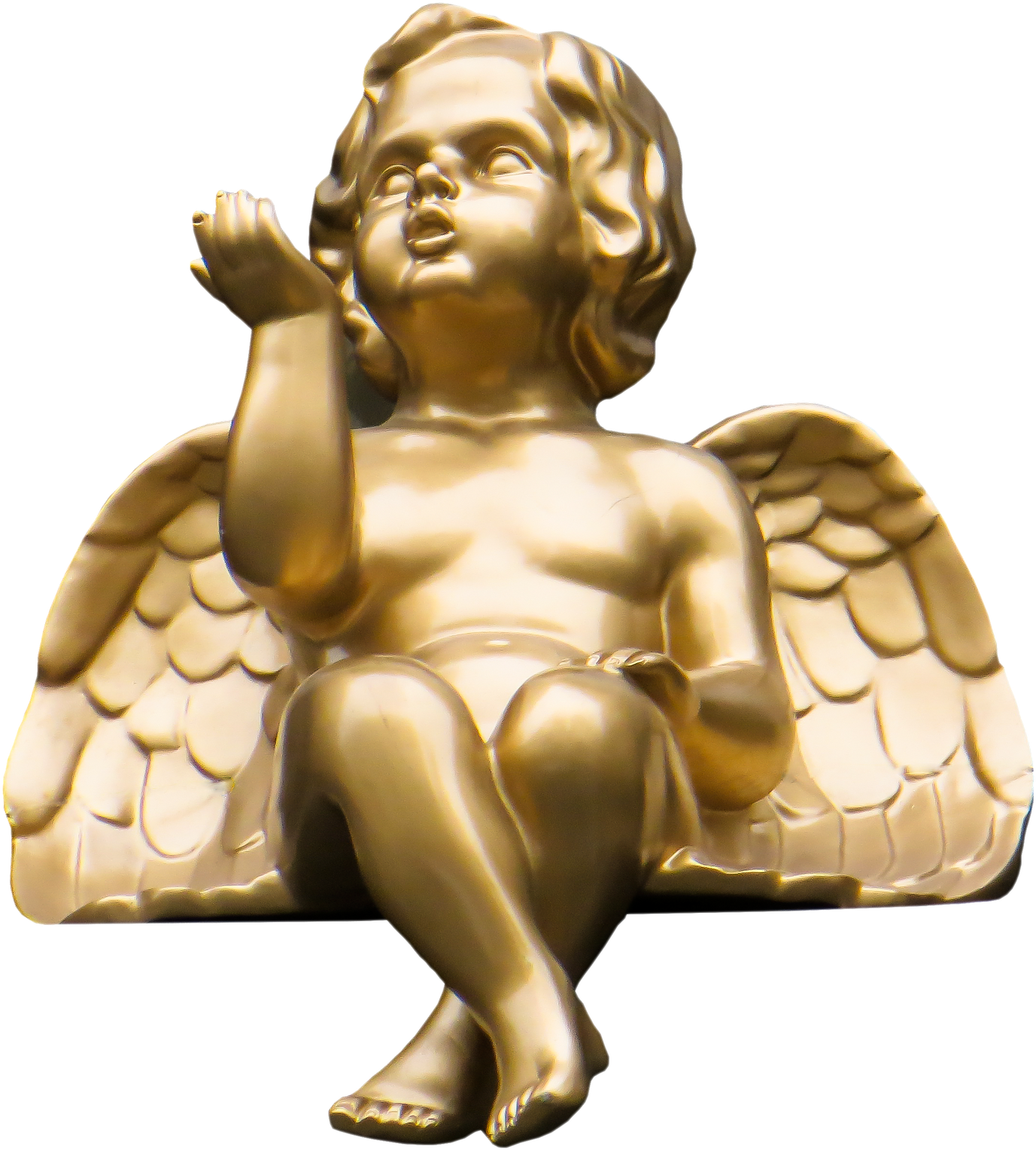 Angel Sculpture - Christmas Day (1613x1920), Png Download