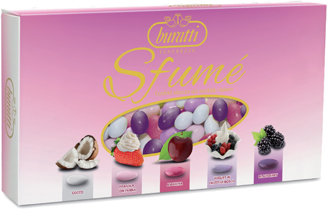 “tenerezze” Sfumé Pink - Confetti Buratti Sfumè (800x550), Png Download