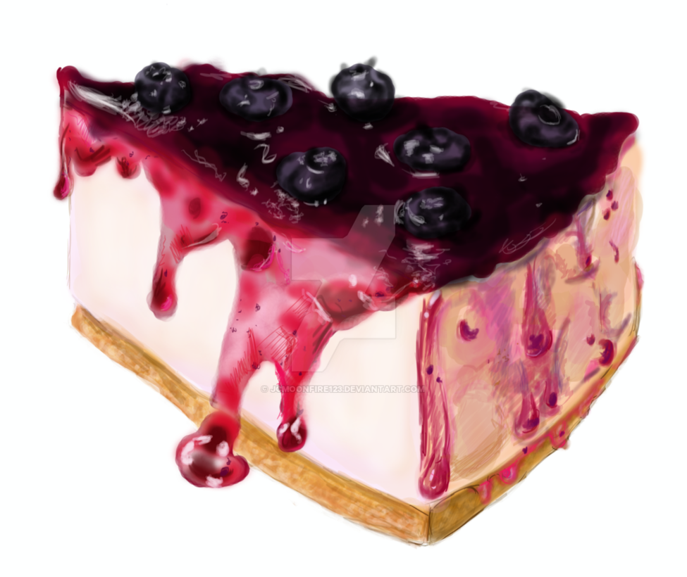 Picture Freeuse Library Blueberry By Jcmoonfire On - Blueberry Cheese Pie Png (975x820), Png Download