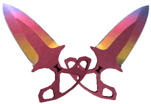 Csgo Knife Shadow Daggers Fade - Shadow Daggers Ultraviolet Ft (360x360), Png Download