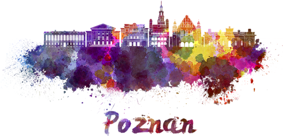 Bleed Area May Not Be Visible - Chicago Skyline In Watercolor (600x393), Png Download