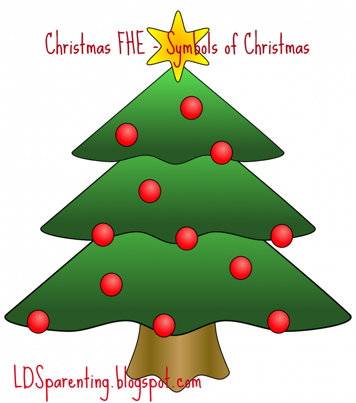 Lds Parenting Christmas Fhe Symbols Of Tree Symbol - Making Christmas Decorations For Cards (728x825), Png Download