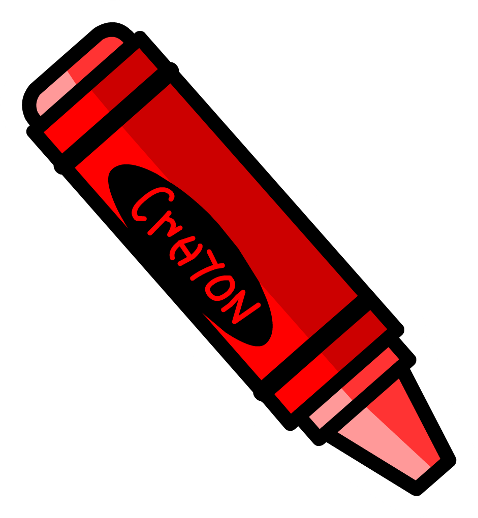 File - Crayon Pin - Png - Red Crayon Clipart (442x480), Png Download