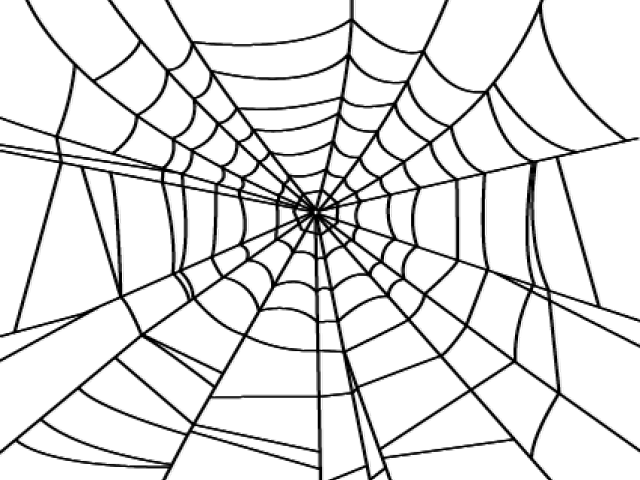 Drawn Spider Web Transparent Background - Spider Man Web Design (640x480), Png Download