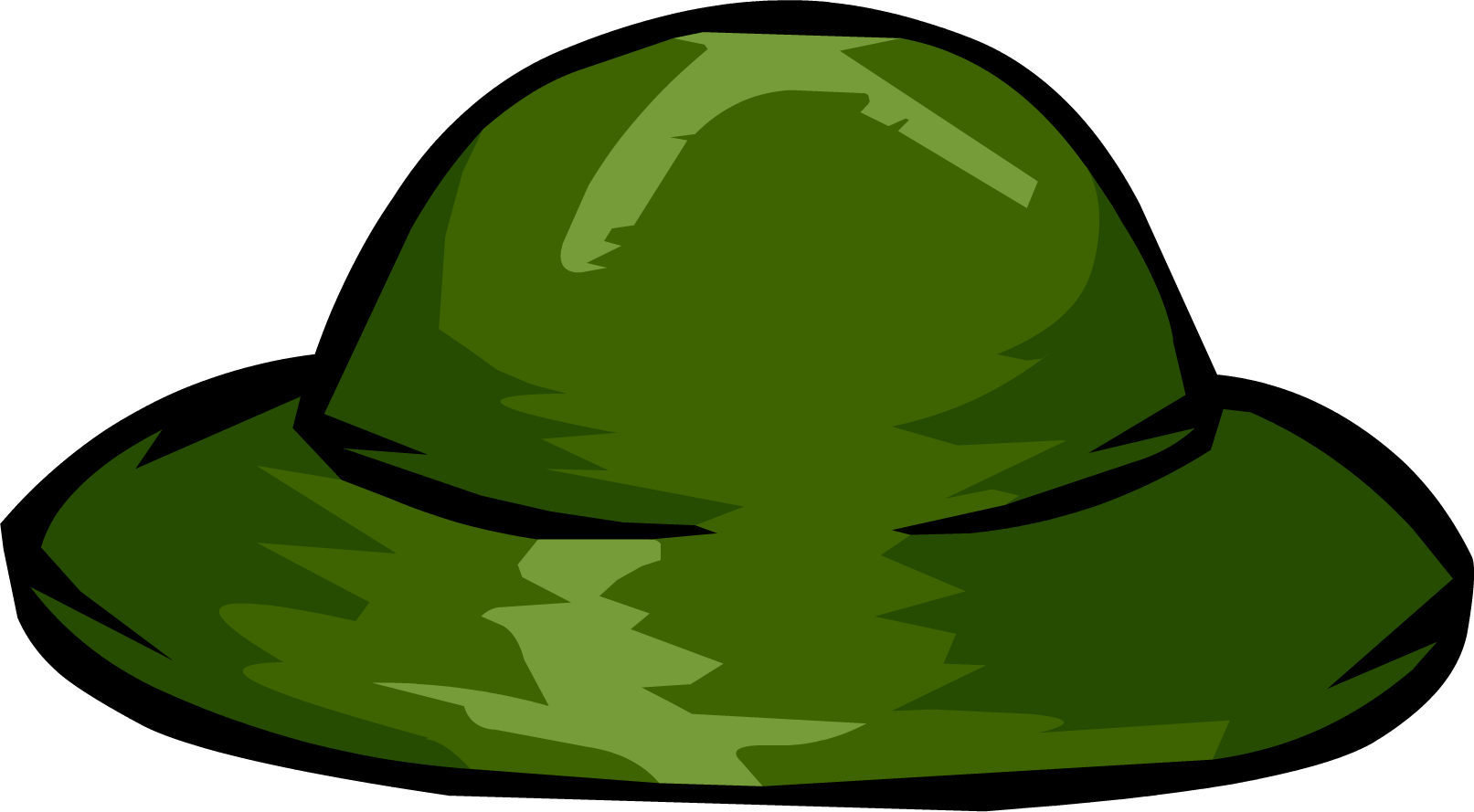 Green Safari Hat Clothing Icon Id 1062 - Club Penguin Green Hat (1613x889), Png Download