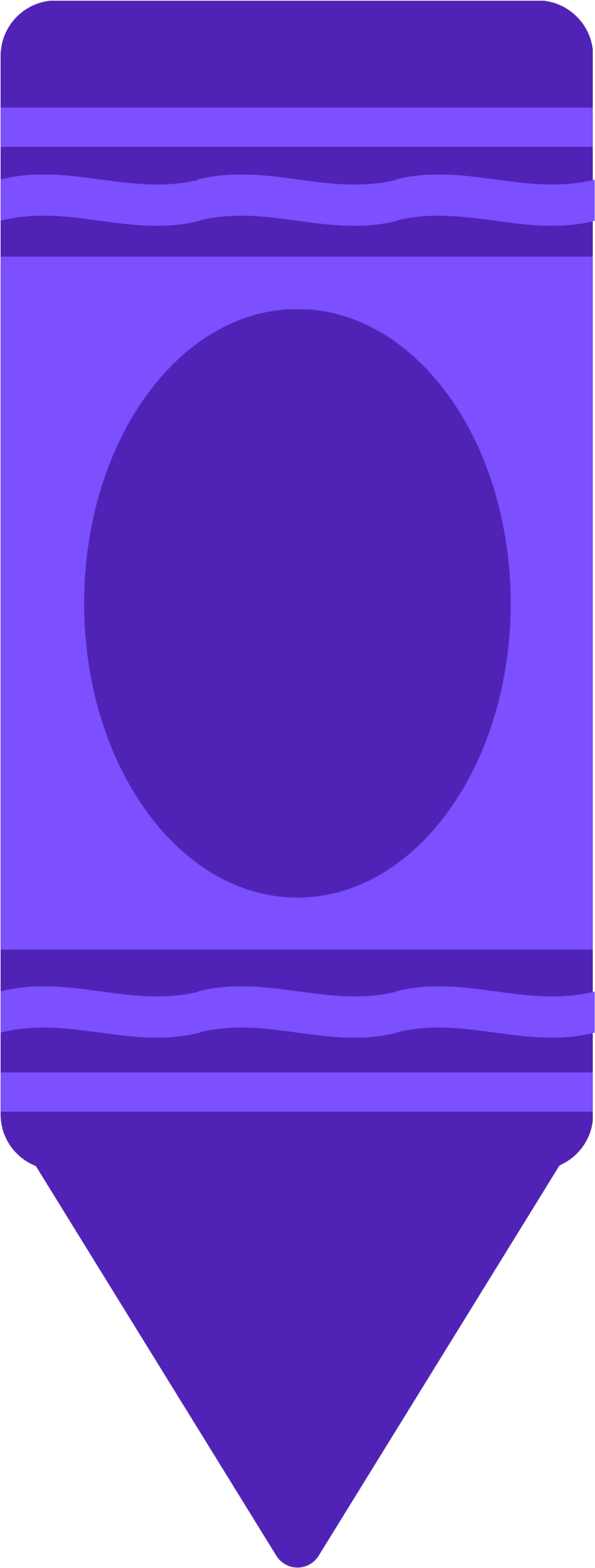 Purple-crayon 1,094×2,813 Pixels - Classroom (1094x2813), Png Download