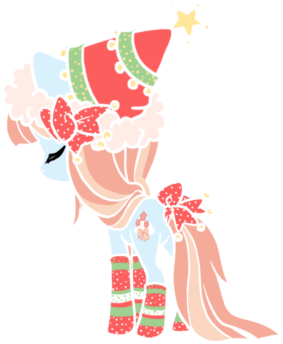 Coffeecuppup, Bow, Christmas, Clothes, Earth Pony, - Illustration (600x702), Png Download