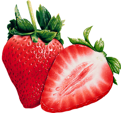 Fresa Abierta - Strawberry Png (400x400), Png Download