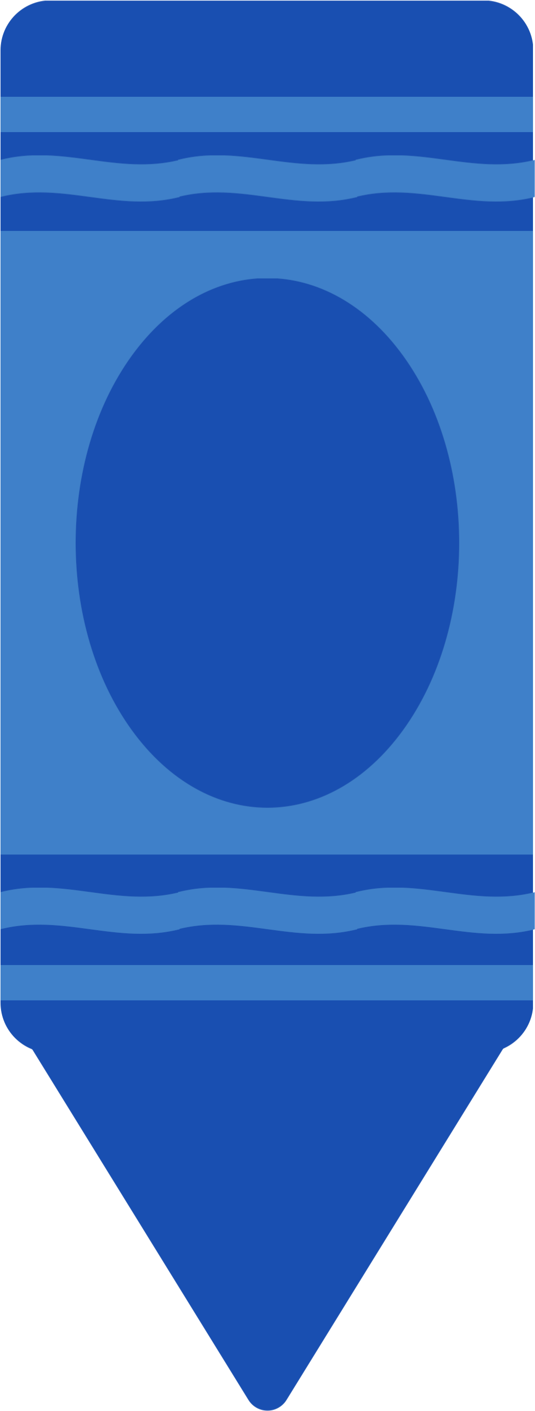 Blue Crayon 1,094×2,813 Pixels Color Wheel Projects, - Blue Crayon Clipart (1094x2813), Png Download