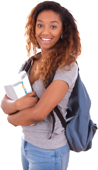 Photo Of Student - Black American Student Png (400x590), Png Download