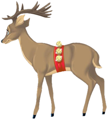 "imagenes Png, Fondo Transparente, Fondos De Pantalla - Renne De Noel Transparent (372x400), Png Download