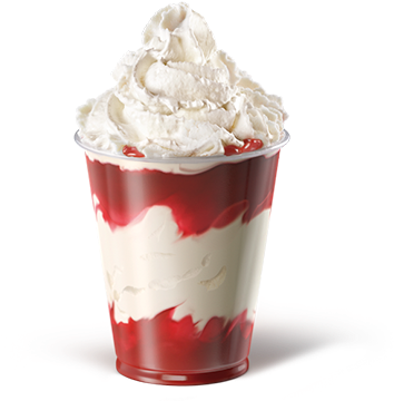 Le Plaisir Fresa - Sundae De Fresa Mcdonalds (477x366), Png Download