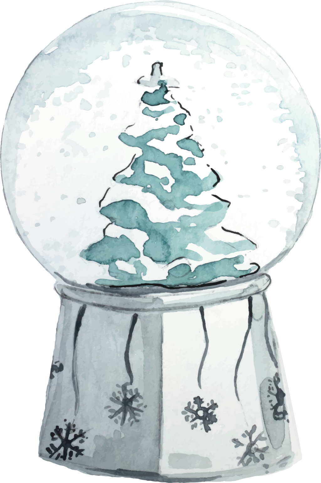 Arbol De Navidad De Png Transparente Cristal - Illustration (1024x1541), Png Download
