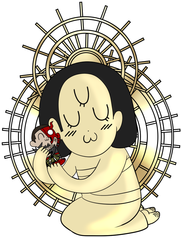 Her Aureola Because I Sacrificed A Hour To Make This - Strange Journey Jimenez (655x853), Png Download