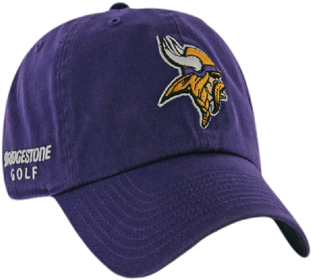 Nfl Minnesota Vikings Logo Bridgestone Golf Hat / Cap - Bridgestone Nfl Cap 2015 Vikings-mascot (450x450), Png Download