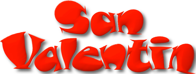 Son Textos O Palabras Con Las Palabras San Valentin - Dia De San Valentin Png (641x244), Png Download