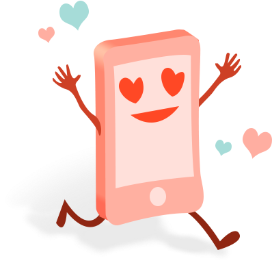 Móvil Enamorado - San Valentin Celular (450x386), Png Download