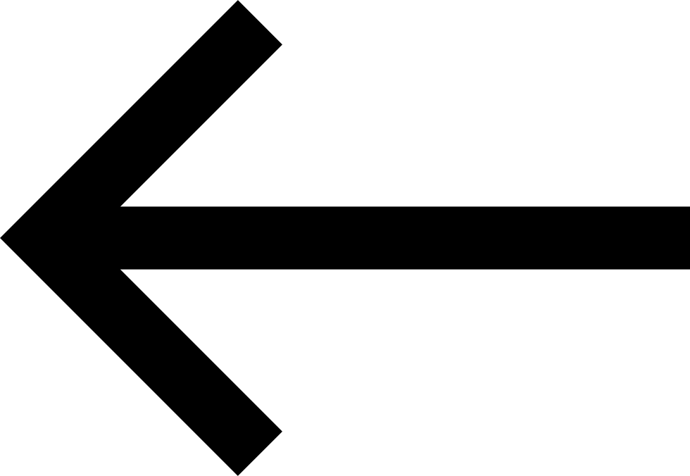 Arrow Thin Line To The Left Comments - Left Arrow (980x676), Png Download