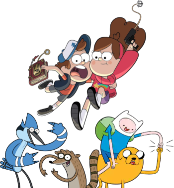 Thin-line - Gravity Fall Un Verano De Misterio (350x379), Png Download