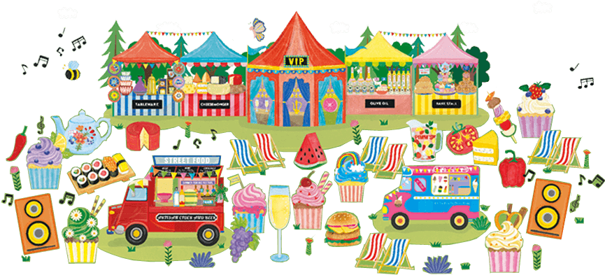 The Provincial Council Of Bizkaia Is One Of The Sponsors - Food Festival Cartoon (868x472), Png Download
