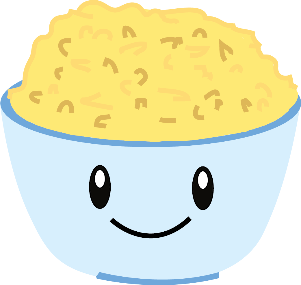 Oats Pasta Corn Rice - Corn Rice Cartoon Png (1042x988), Png Download