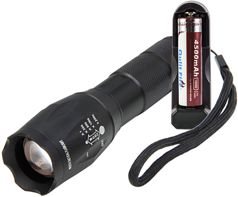 Tactical Flashlight - Weiita Sparker Ft6-1 600-leumen Tactical Flashlight (543x717), Png Download