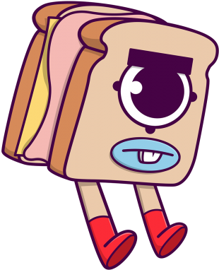 Awesome Food Cartoons By Artist Reda El Mraki - Food Cartoons (429x500), Png Download