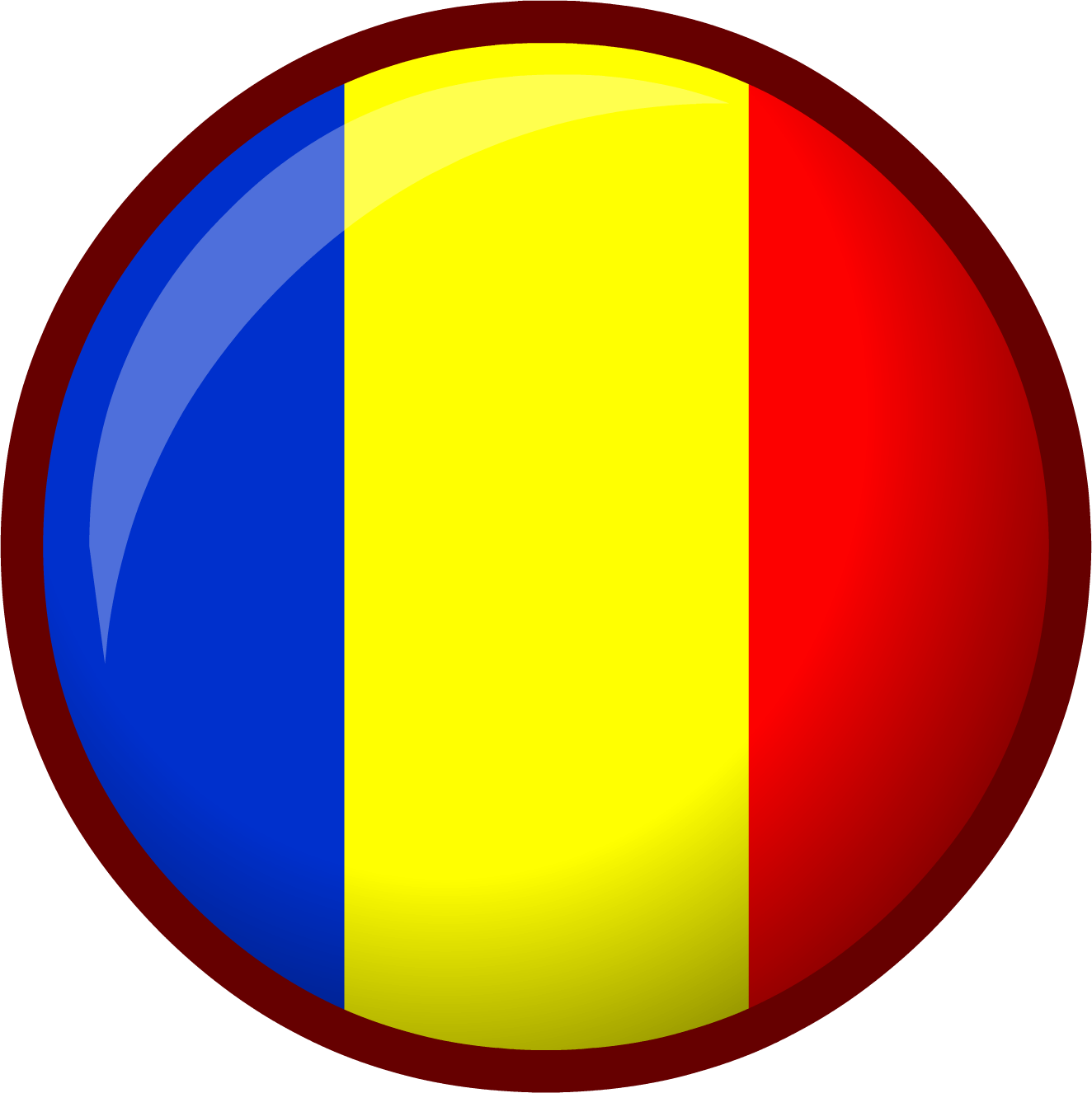 Clothing Icons 7148 - Romanian Flag Circle (1324x1326), Png Download